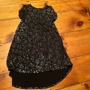 LuLaRoe Black and Silver Midi Dress